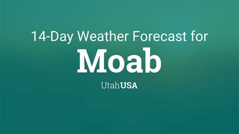 10 day forecast moab utah.